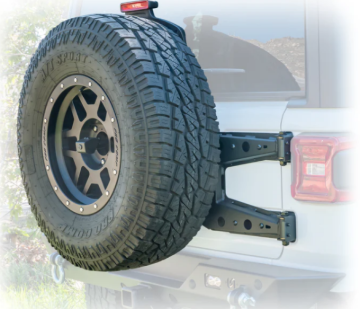 Picture of Turn Offroad 2018+ Jeep JL Hinge Mount Tire Carrier
