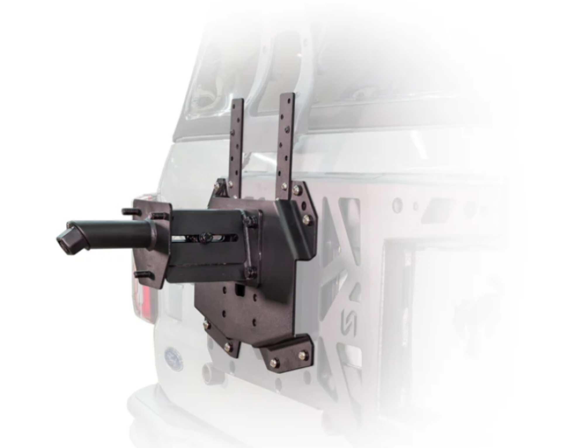 Picture of Turn Offroad 2021+ Ford Bronco Adjustable Tire Carrier w/ Camera Mount