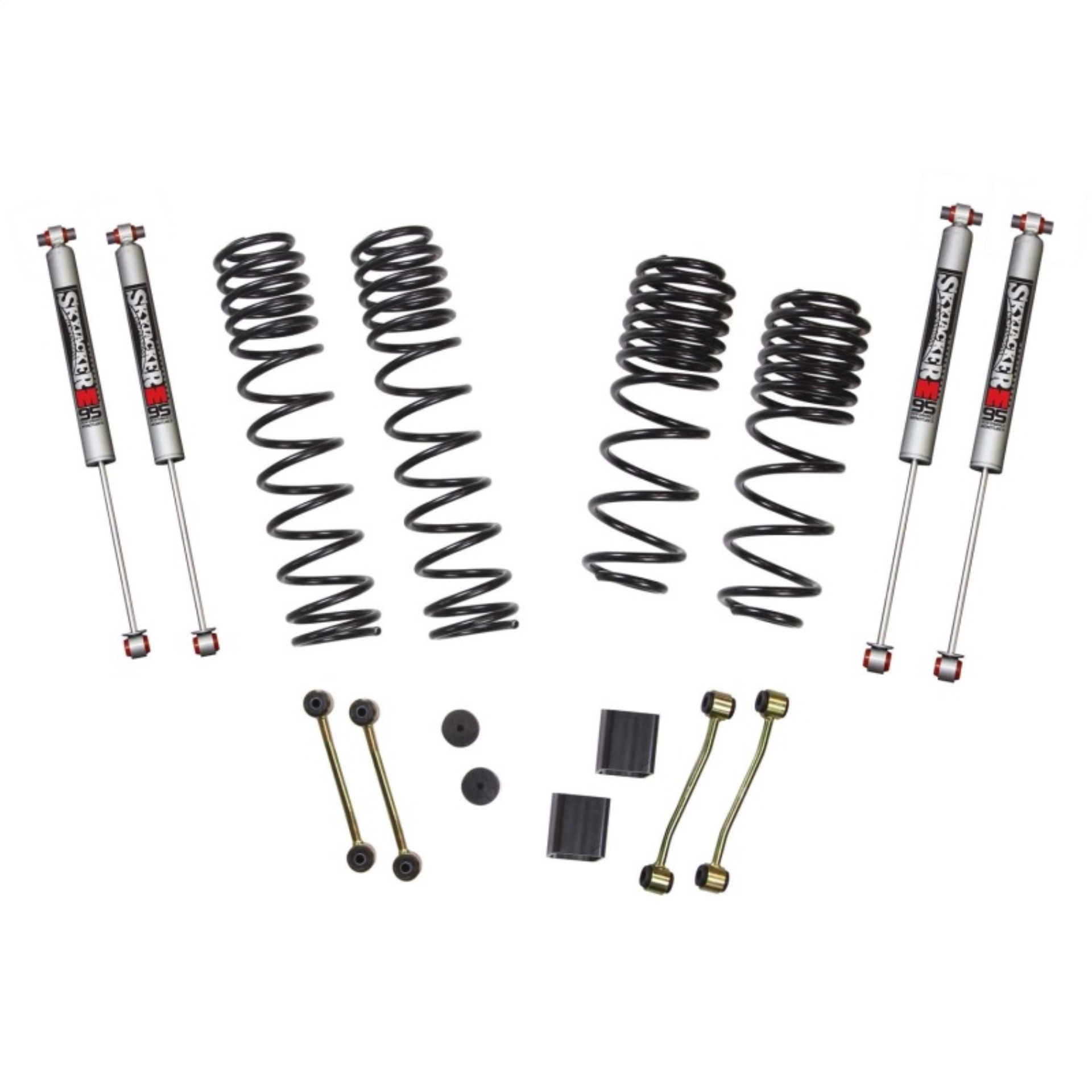 Picture of Skyjacker 21-23 Jeep Wrangler 4XE (JL) 4 Door Long Travel 2.5in Coil System w/ M95 Monotube Shocks