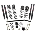 Picture of Skyjacker 21-23 Jeep Wrangler JL Non-Rubicon 4 Door LT 3.75in Coil System w/ Black MAX Shocks