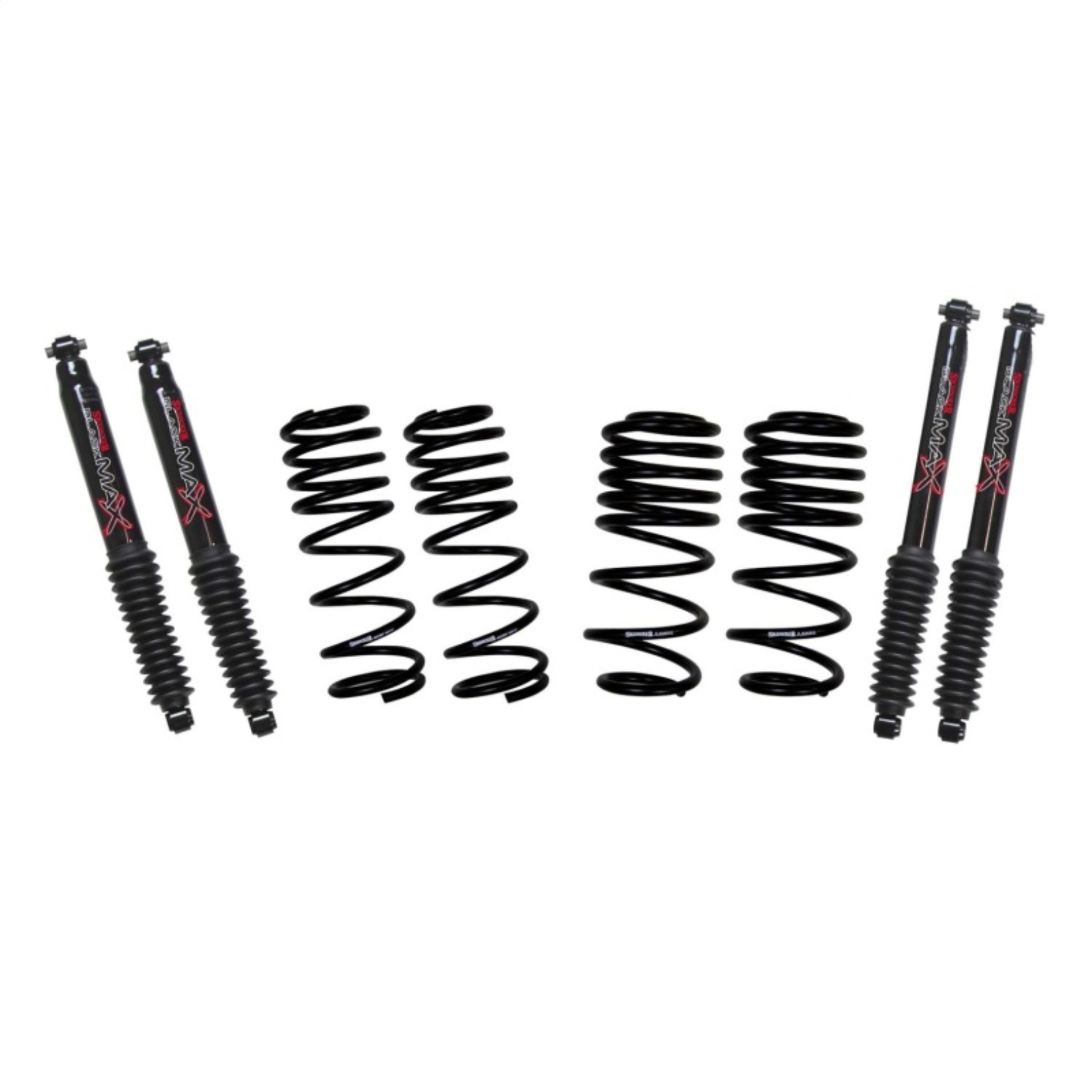 Picture of Skyjacker 21-24 Jeep Wrangler Non-Rubicon JL 4XE 2in-2.5in Susp. Lowering Kit w/ Black MAX Shocks