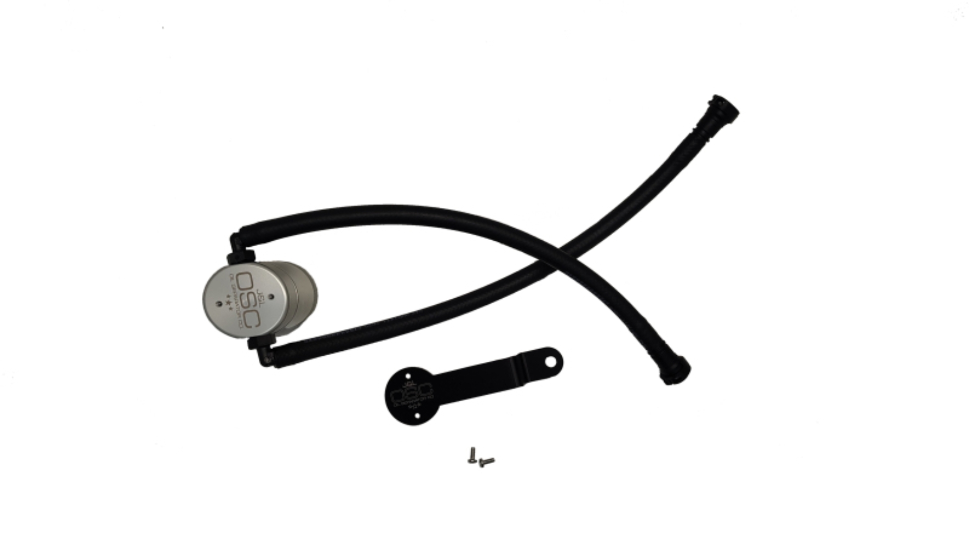 Picture of J&L 14-18 Chevy Silverado 1500 / 14-18 GMC Sierra 1500 4.3L V6 Oil Separator - Clear Anodized