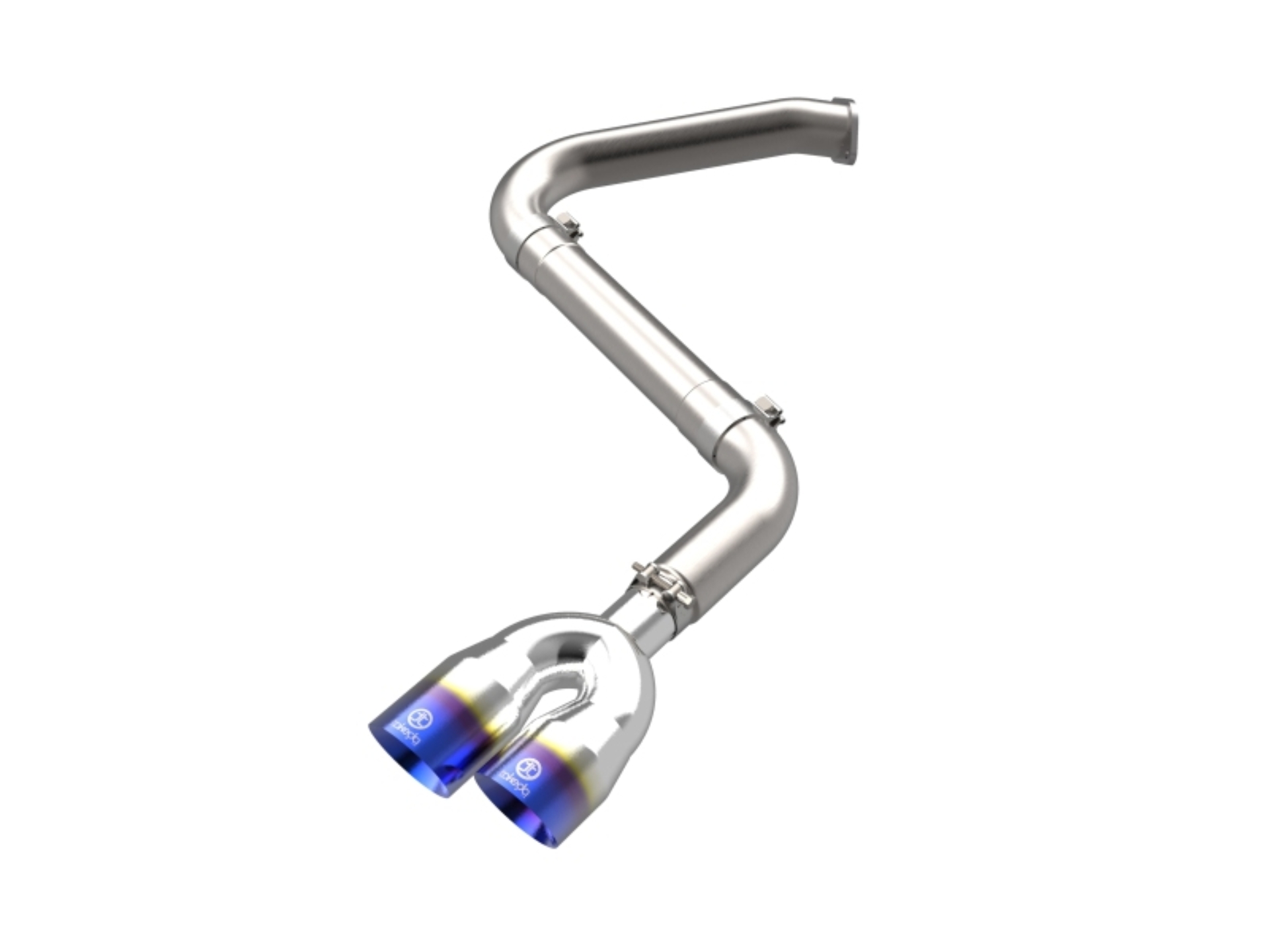 Picture of aFe Takeda Axle-Back Exhaust System Hyundai Elantra N Line 21-25 L4-1.6L- Blue Flame Tip