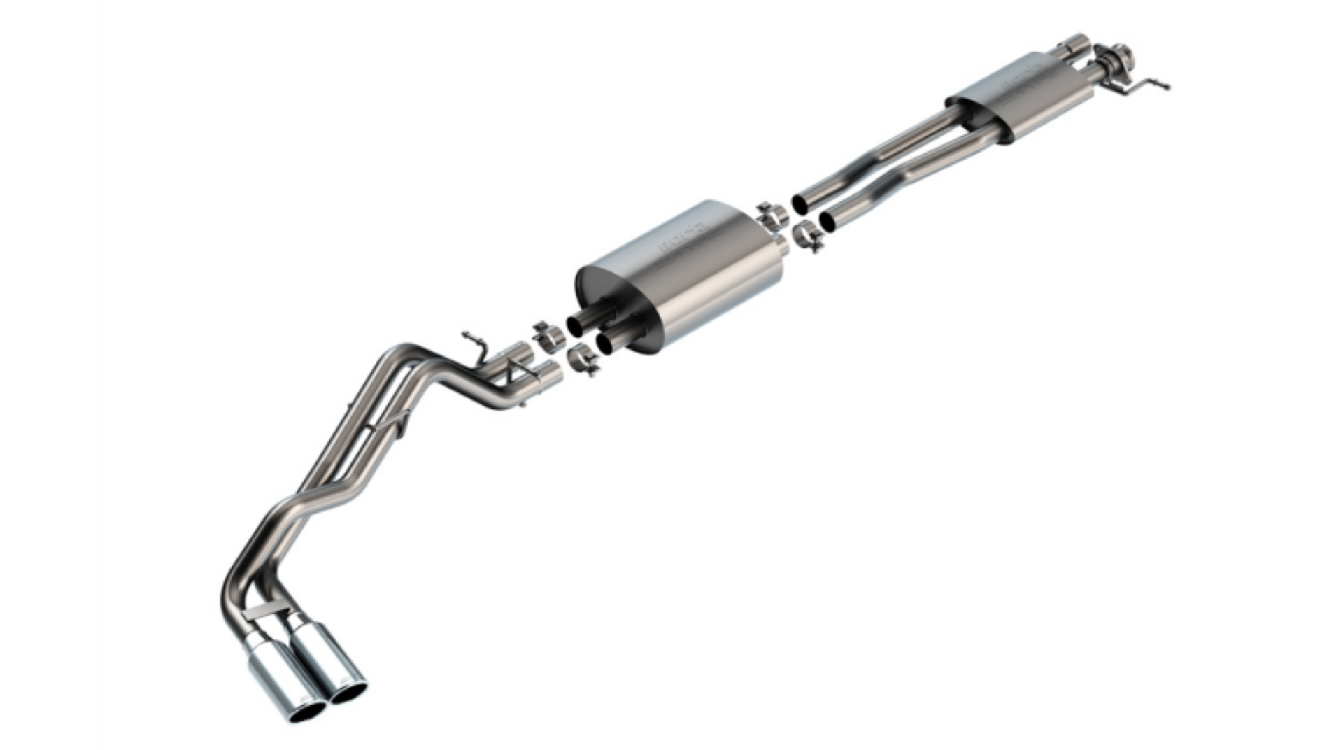 Picture of Borla 24-25 Ford Ranger XLT Side Exit S-type Exhaust w/ Chrome Tips