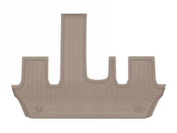 Picture of WeatherTech 2025 Nissan Armada/Infiniti QX80 2nd Row Bucket w/Mini Console Rear FloorLiner - Tan