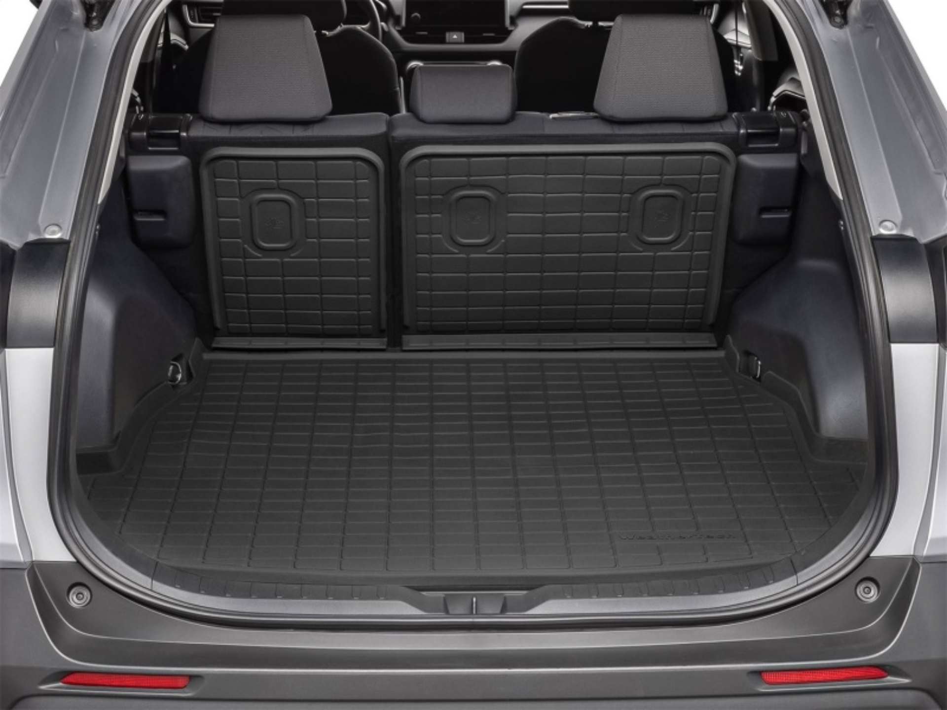 Picture of WeatherTech 19-25 Toyota RAV4 (Incl. Hybrid) SeatBack Cargo Liners HP w/ Bumper Protector - Black