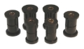 Picture of Prothane Rear Spring & Shackle Bushings (w/ 1 3/8in OD Frame Shackle Bush) - Black - 7-1006-BL