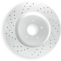 Picture of R1 04-15 Mazda 3 Front Right Drilled & Slotted Geo-Carbon Rotor