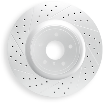 Picture of R1 07-12 Mazda Cx-7 Front Right Drilled & Slotted Geo-Carbon Rotor
