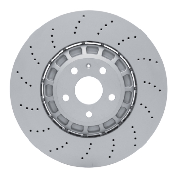 Picture of DFC Front Drilled Hi-Carbon Alloy GEOMET Coated Rotor - 920-73098A
