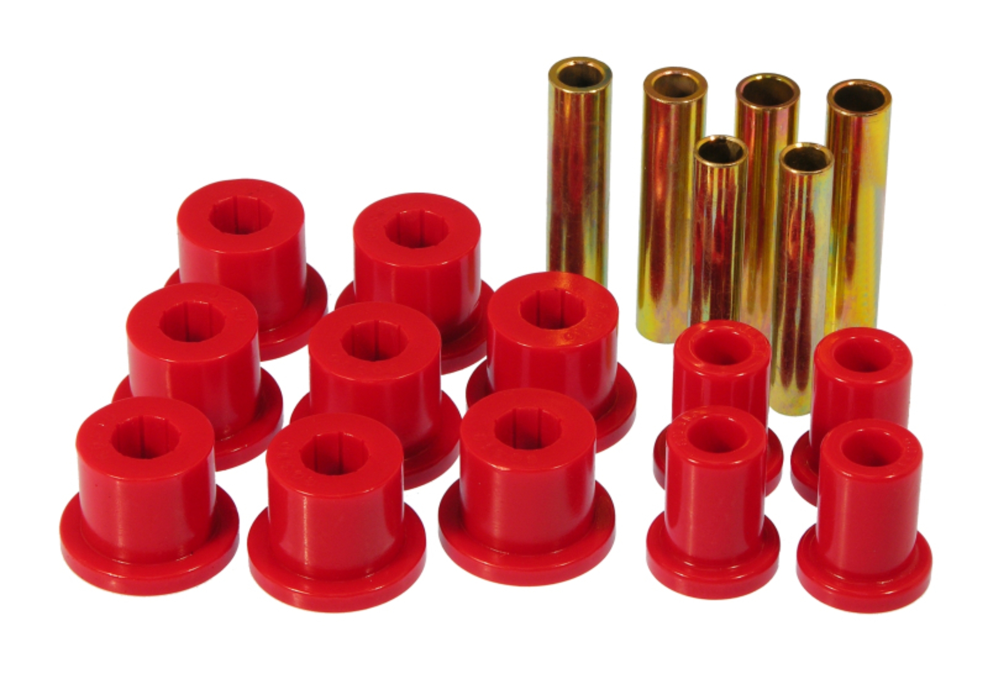 Picture of Prothane 67-70 GM 4wd Front Spring & Shackle Bushings - Red