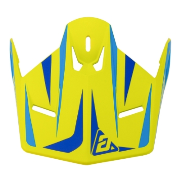 Picture of Answer 26 AR1 Mototown Matte Visor Youth - Hyper Acid/Cyan/Dark Blue