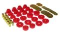 Picture of Prothane 67-72 Chevy K10 Blazer Body Mount Kit - Red