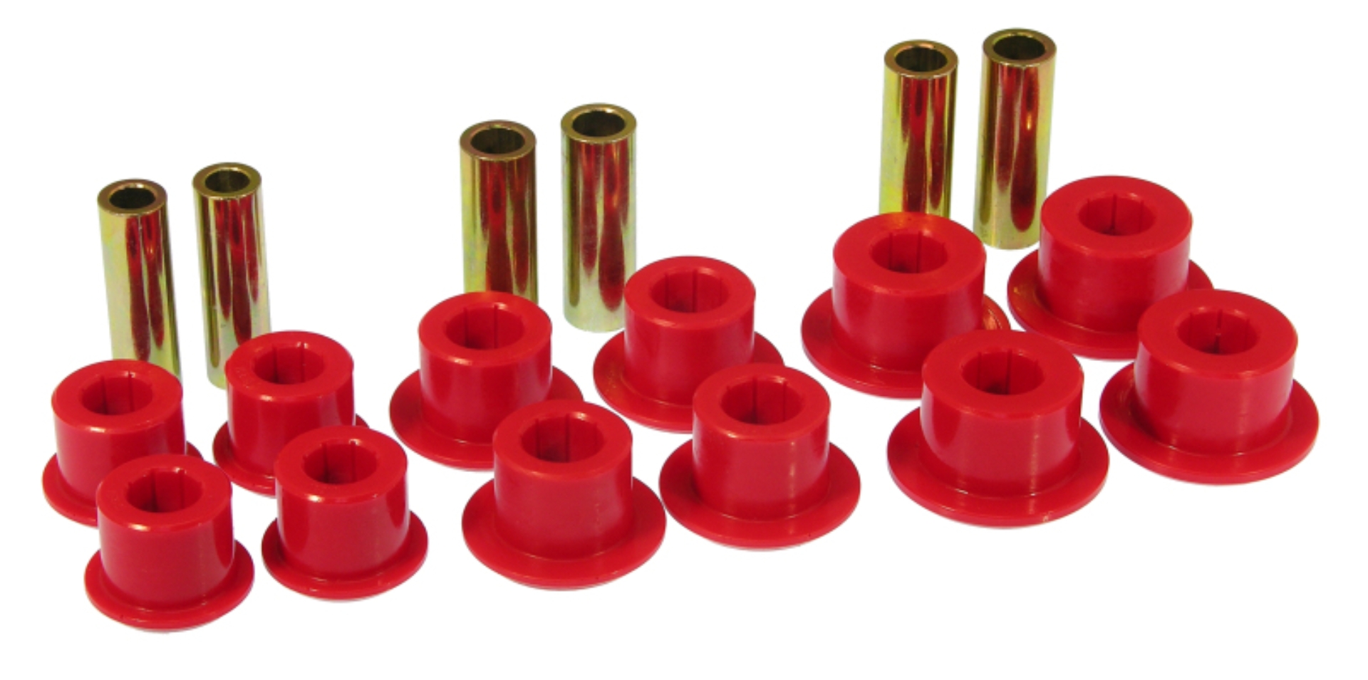 Picture of Prothane 99-14 Chevy Silverado 1500/2500 2/4wd Rear Spring Bushings - Red