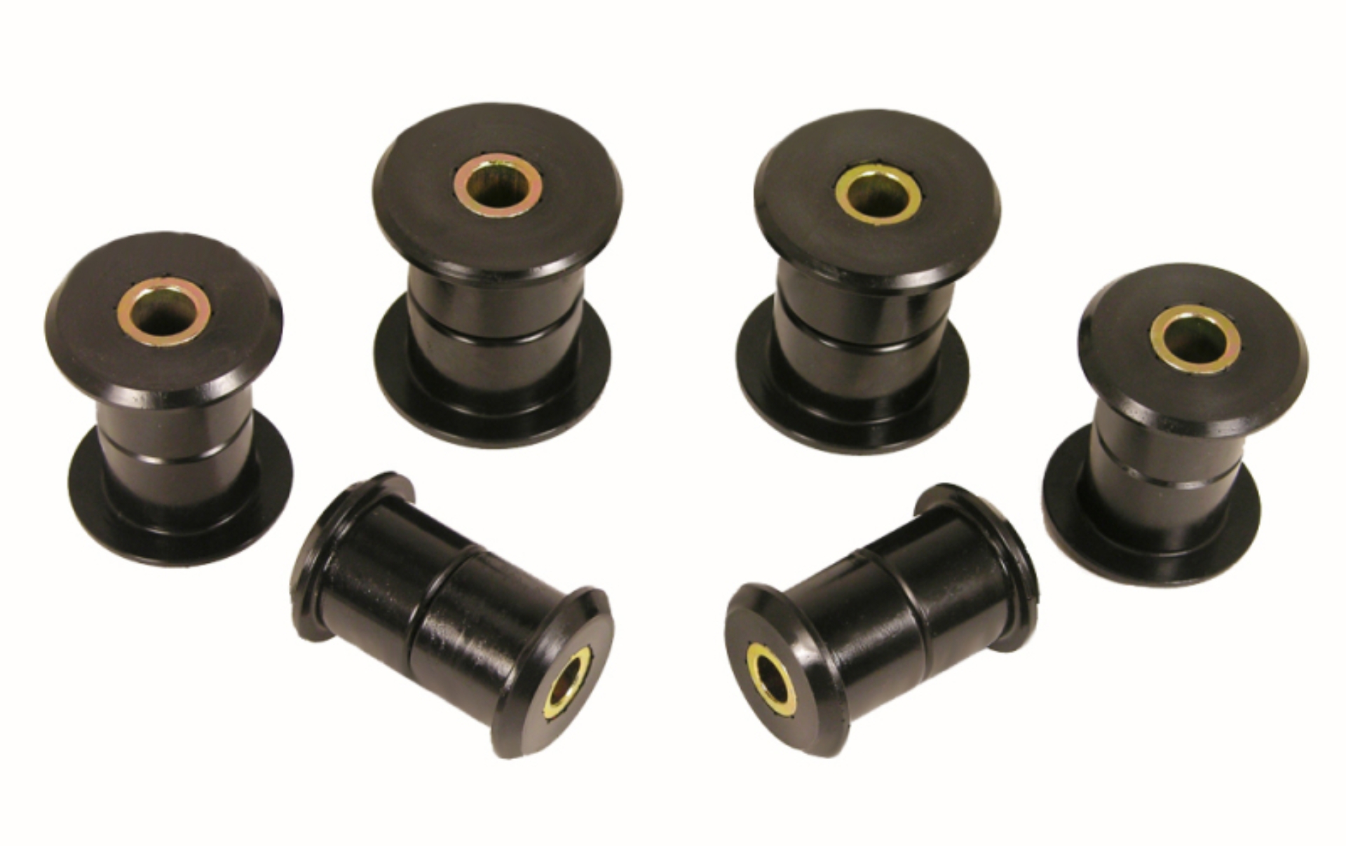 Picture of Prothane 99-14 Chevy Silverado 1500/2500 2/4wd Rear Spring Bushings - Black