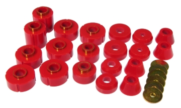 Picture of Prothane 73-77 Chevy K10 Blazer Body Mount Kit - Red