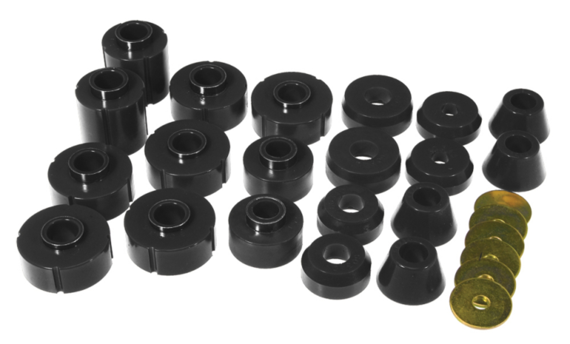 Picture of Prothane 73-77 Chevy K10 Blazer Body Mount Kit - Black