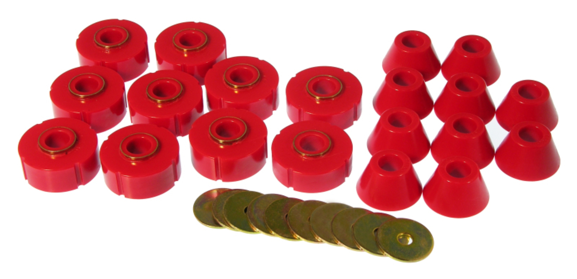 Picture of Prothane 78-80 Chevy K10 Blazer Body Mount Kit - Red