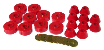 Picture of Prothane 78-80 Chevy K10 Blazer Body Mount Kit - Red
