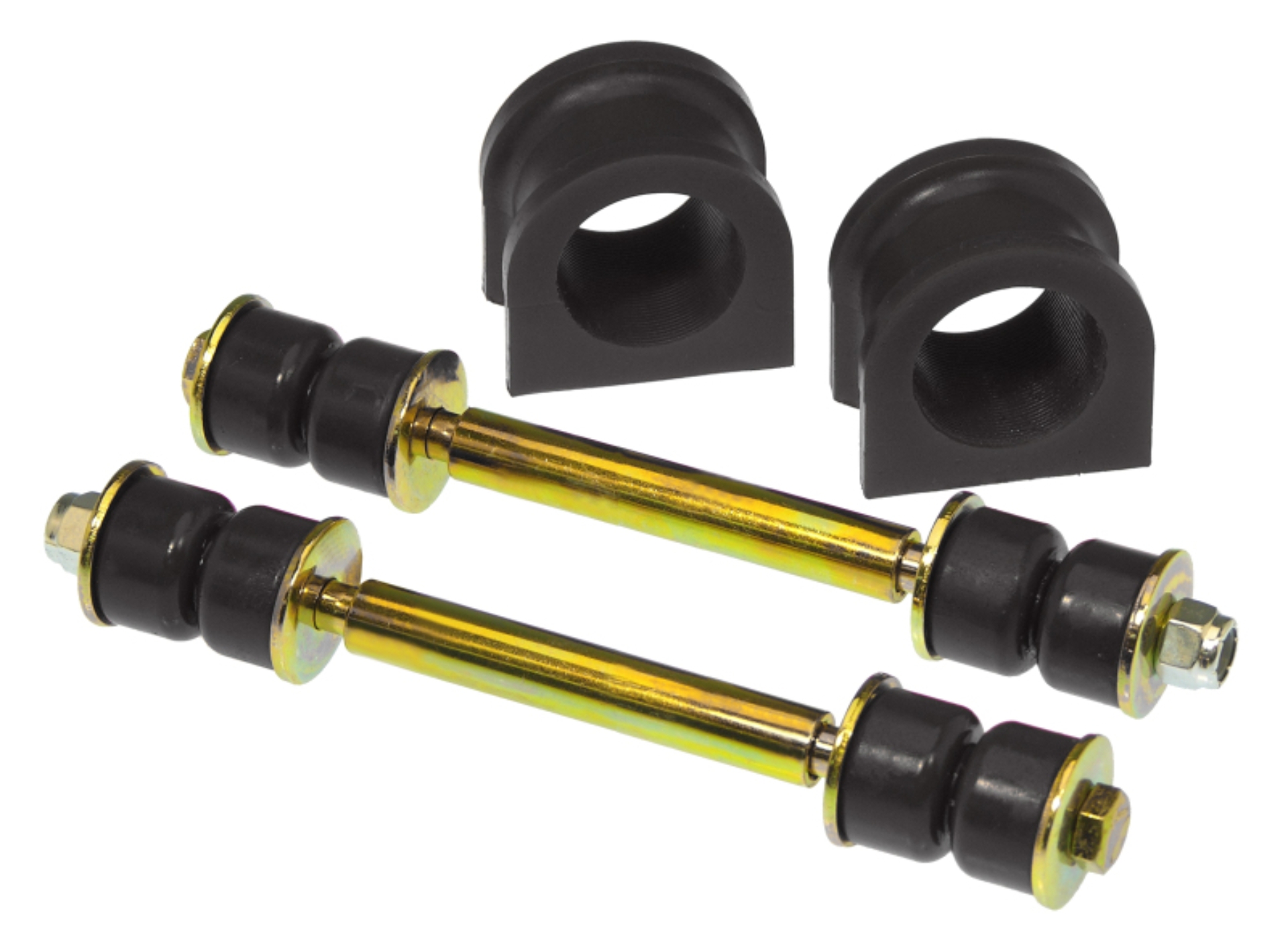 Picture of Prothane 07-14 Chevy Silverado Front Sway Bar Bushings - 36mm - Black