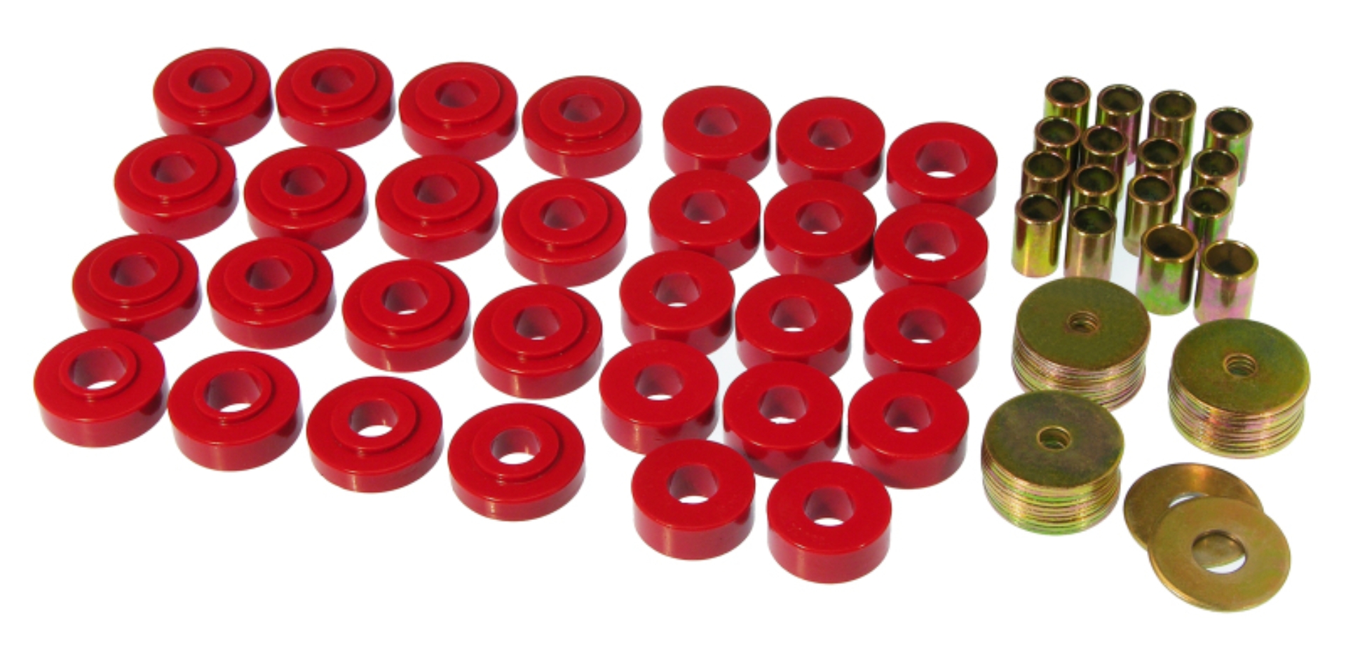 Picture of Prothane 65-67 GM Convertible Body Mount Kit - Red