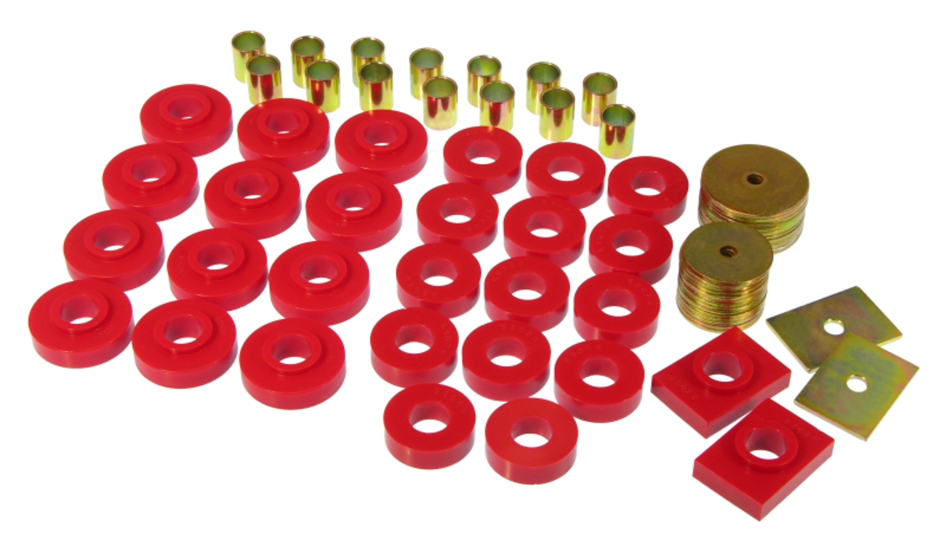 Picture of Prothane 55-57 Chevy Full Sedan Body Mount - Red