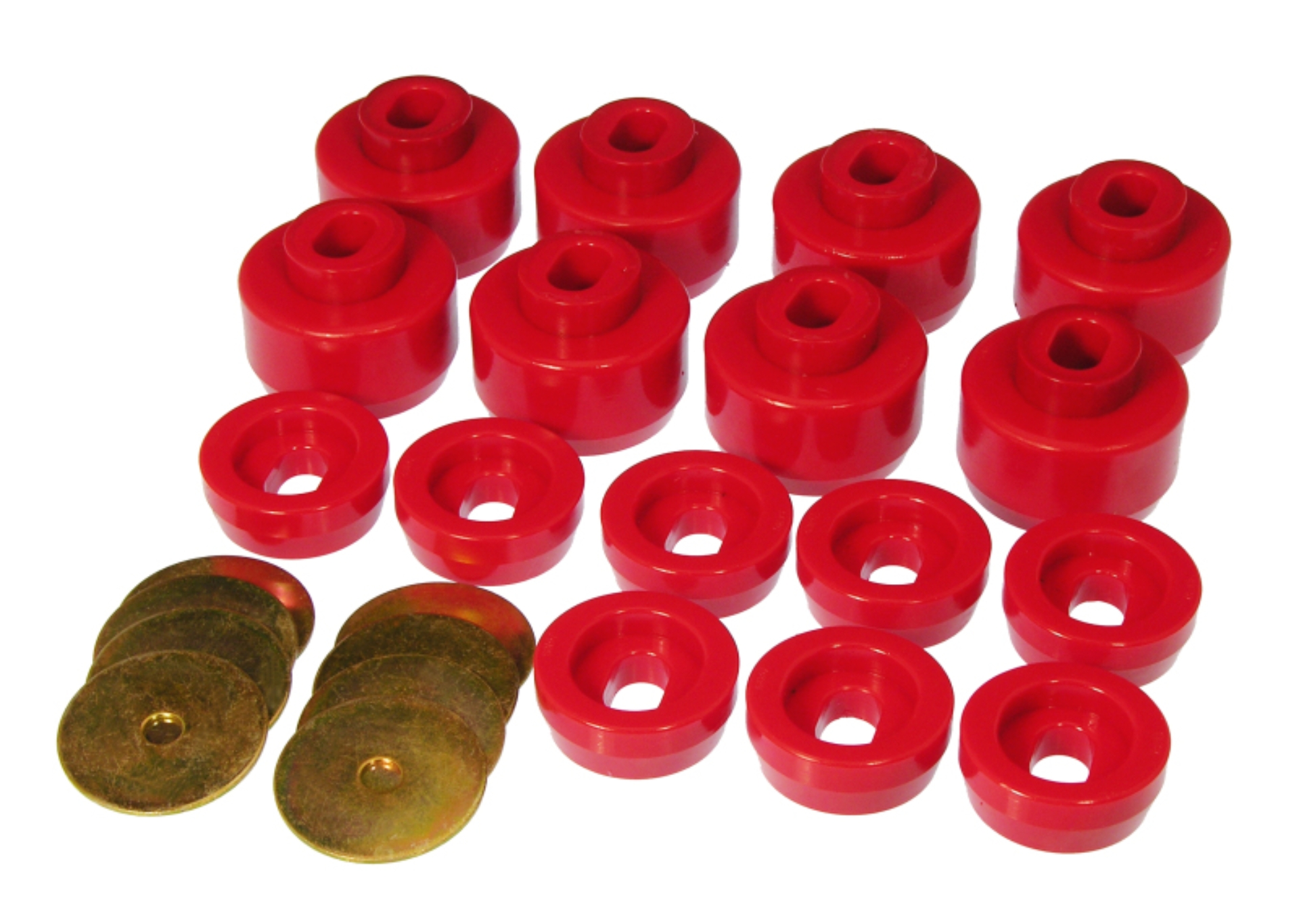 Picture of Prothane 99-06 Chevy Silverado 2/4wd Body Mounts - Red