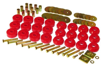 Picture of Prothane Chevy Conv Impala / Belair Body Mount Kit - Red