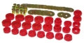 Picture of Prothane 65-70 Chevy Impala Convertible Body Mount - Red