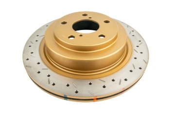 Picture of DBA 06-07 WRX / 05-08 LGT Rear Drilled & Slotted 4000 Series Rotor