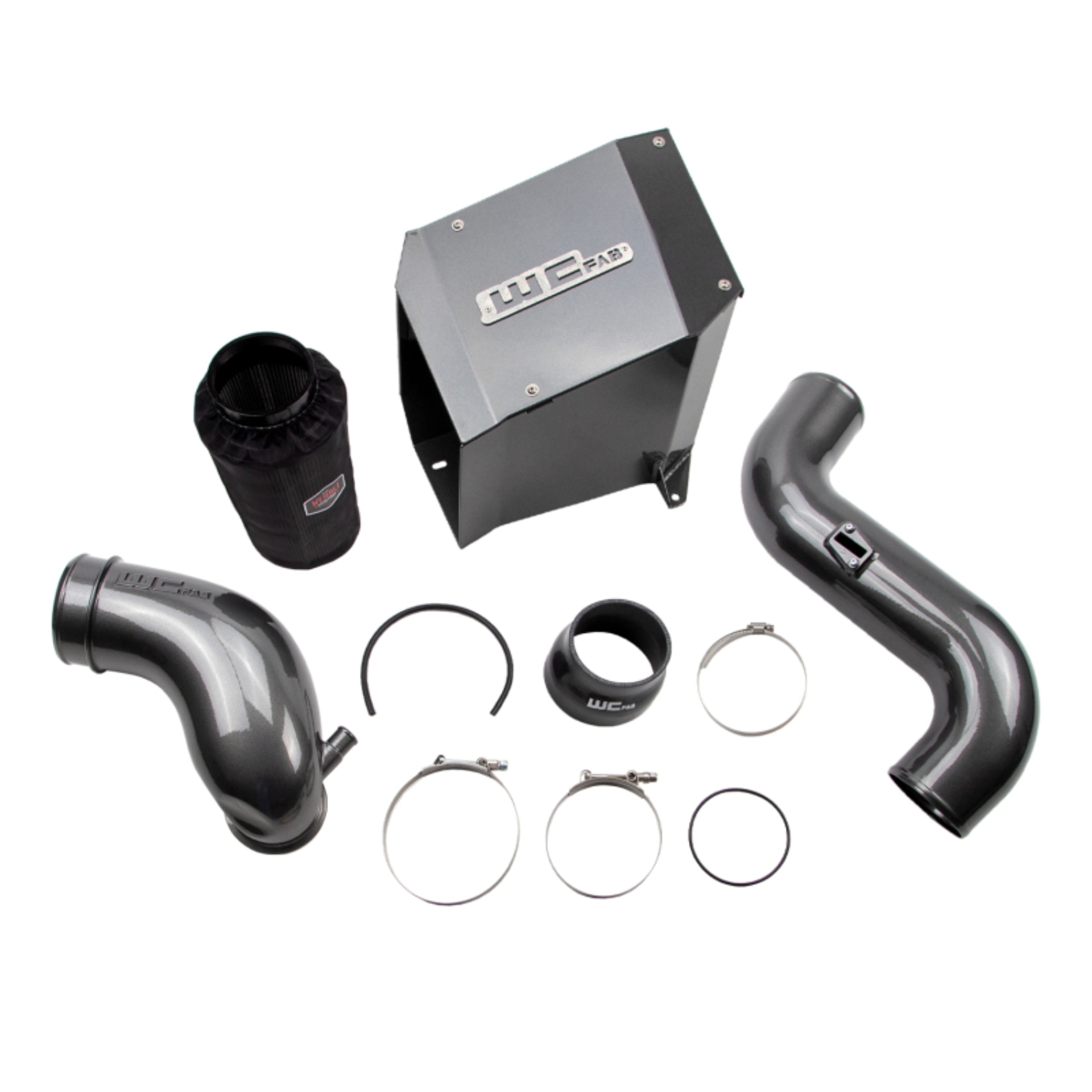 Picture of Wehrli 07.5-10 Chevrolet Duramax LMM 4in Intake Kit Stage 2 - Cat Yellow