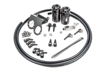 Picture of Radium Engineering Dual Catch Can Kit 17-19 Corvette LT1 w/ Dry Sump Fluid Lock