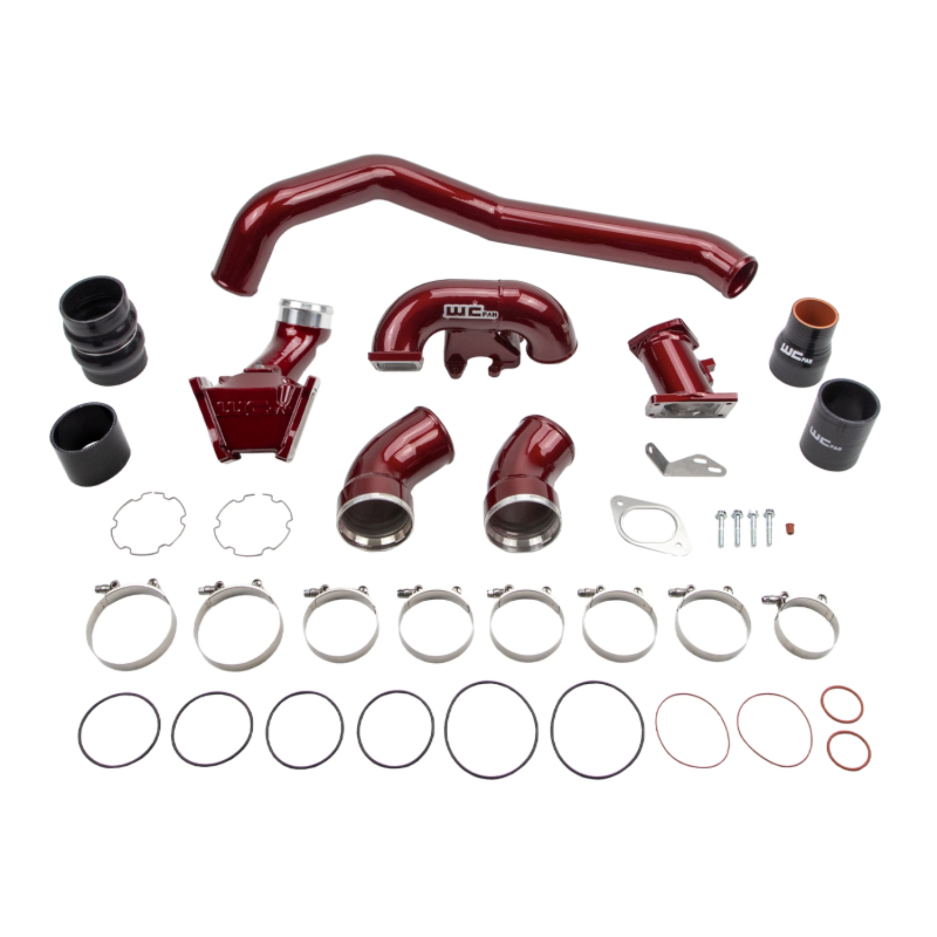 Picture of Wehrli 07.5-10 GMC/Chevrolet 6.6L Duramax Stage 1 High Flow Intake Bundle Kit - Candy Teal
