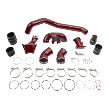 Picture of Wehrli 07.5-10 GMC/Chevrolet 6.6L Duramax Stage 1 High Flow Intake Bundle Kit - Candy Teal