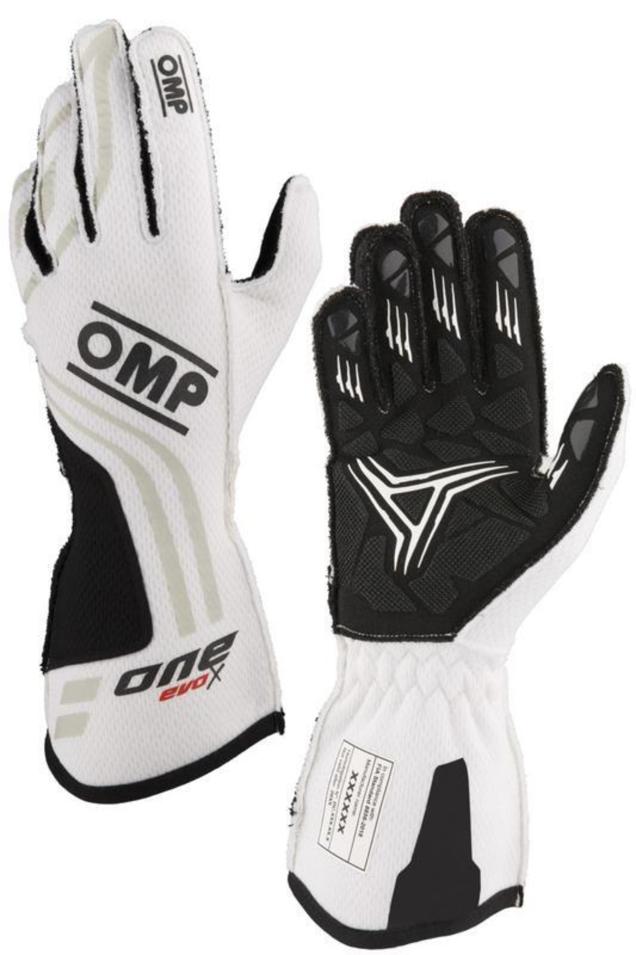 Picture of OMP ONE EVO X GLOVES FIA 8856-2018 ORANGE / BLACK SZ S