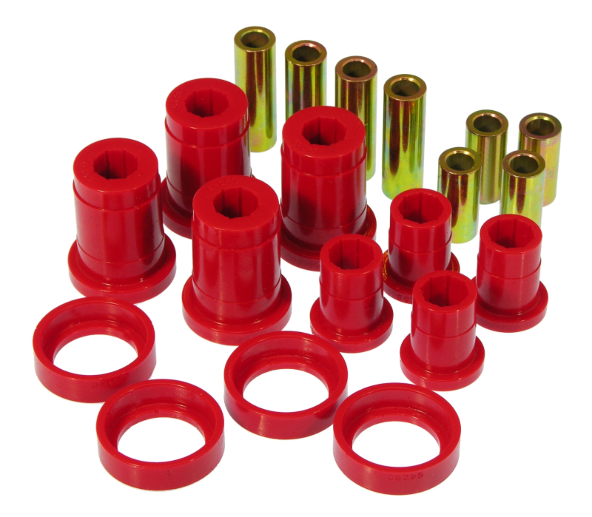 Picture of Prothane 84-88 Pontiac Fiero Front Control Arm Bushings - Red