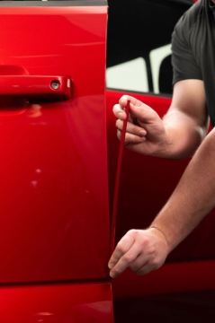 Picture of Husky Liners 21-25 Ford F150 Door Edge Guards (4pc Set) - Rapid Red Metallic Tri Coat