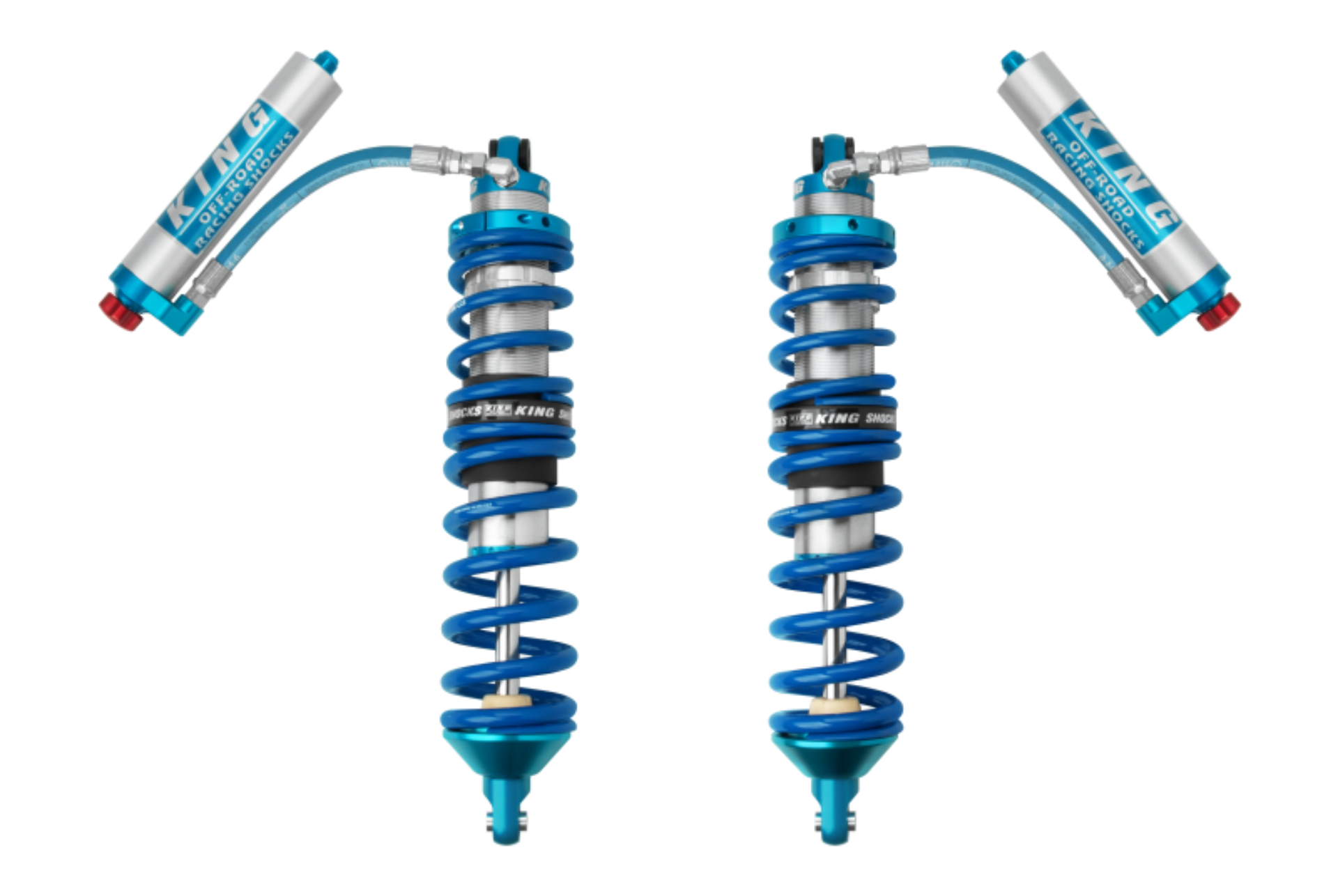 Picture of King Shocks 2016+ Can-Am Defender 2.5 Rear Hose Remote Coilover w/ Adjuster