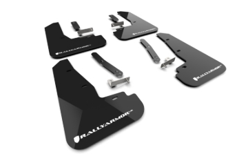 Picture of Rally Armor 25-26 Kia EV6 Base Light/GT/GT-Line Black Mud Flap - White Logo