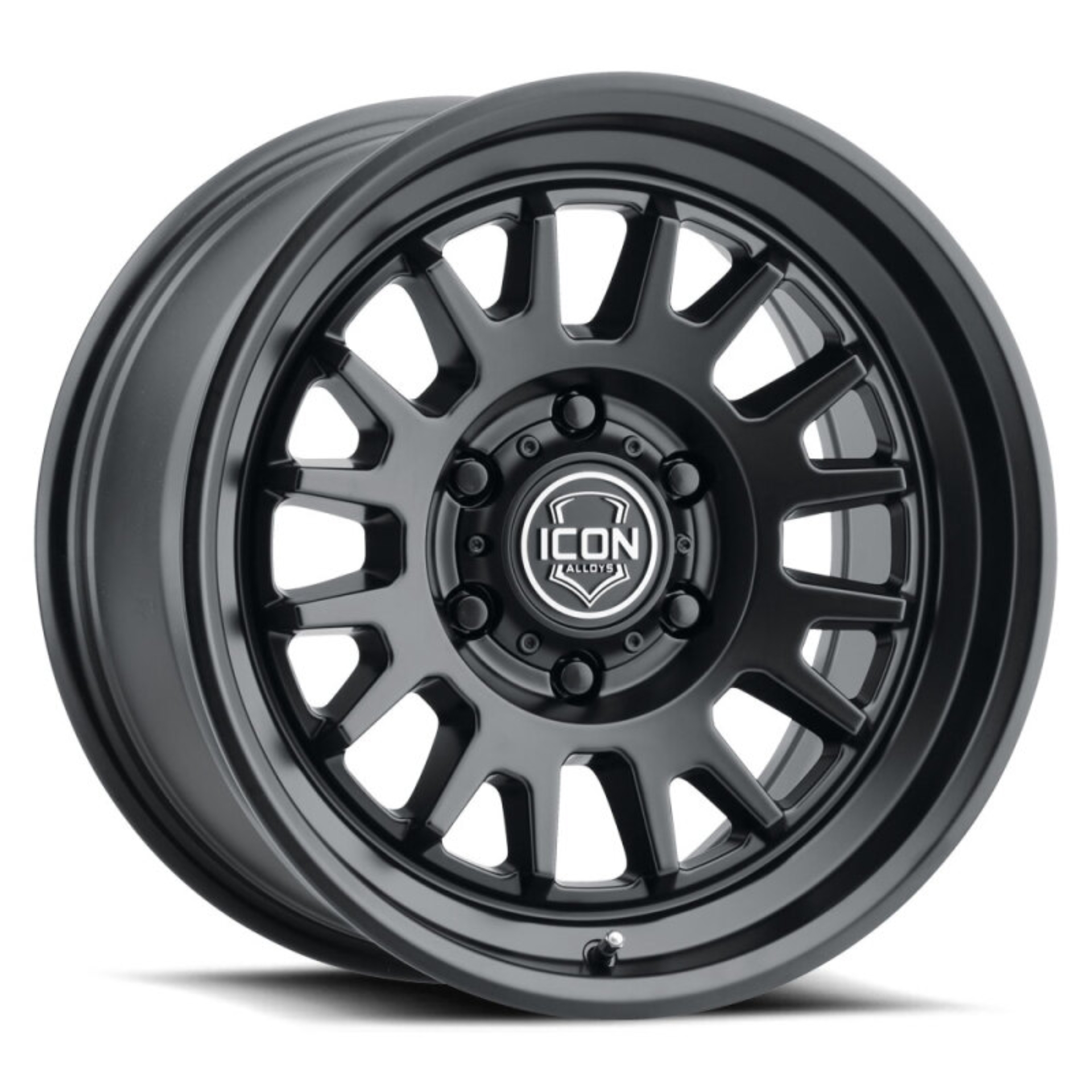 Picture of ICON Anza 17x8.5 6x5.5 25mm Offset 5.75in BS 95.1mm Hub Bore Satin Black Wheel