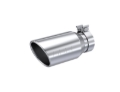 Picture of MBRP T304 Stainless Steel, 4.5inOD, 3.2i Inlet ID, 10in Length, Single Walled, Angled Cut Rolled End