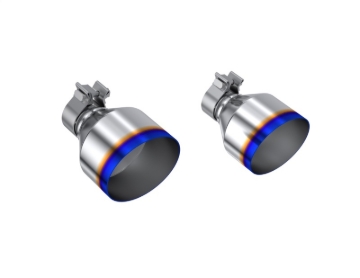 Picture of MBRP T304 SS Burnt End Tip 2.125inID, 5inOD Out, 7.25in Length, Pair 17-25 BRZ / GR86