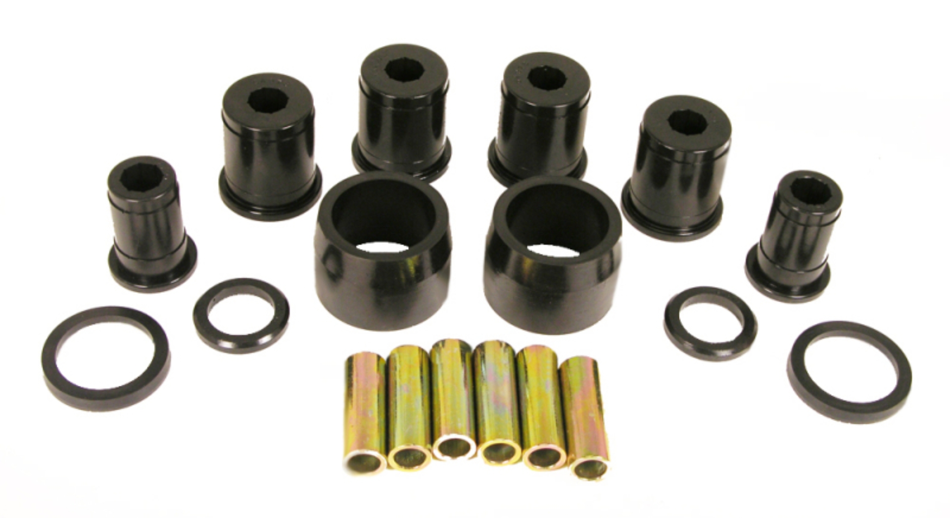 Picture of Prothane 65-70 GM Full Size Rear Upper/Lower Control Arm Bushings - Black