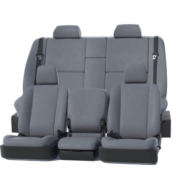 Picture of Covercraft 23-26 Ford F250-F550 SD Leatherette PrecisionFit Custom Front Row Seat Covers - Med Grey