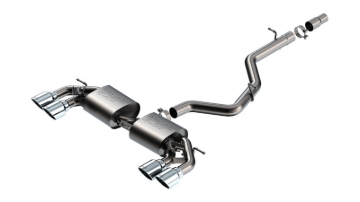 Picture of Borla 22-25 Volkswagen Golf R S-type Cat-Back Exhaust - Dual 4.5in Stainless Tips