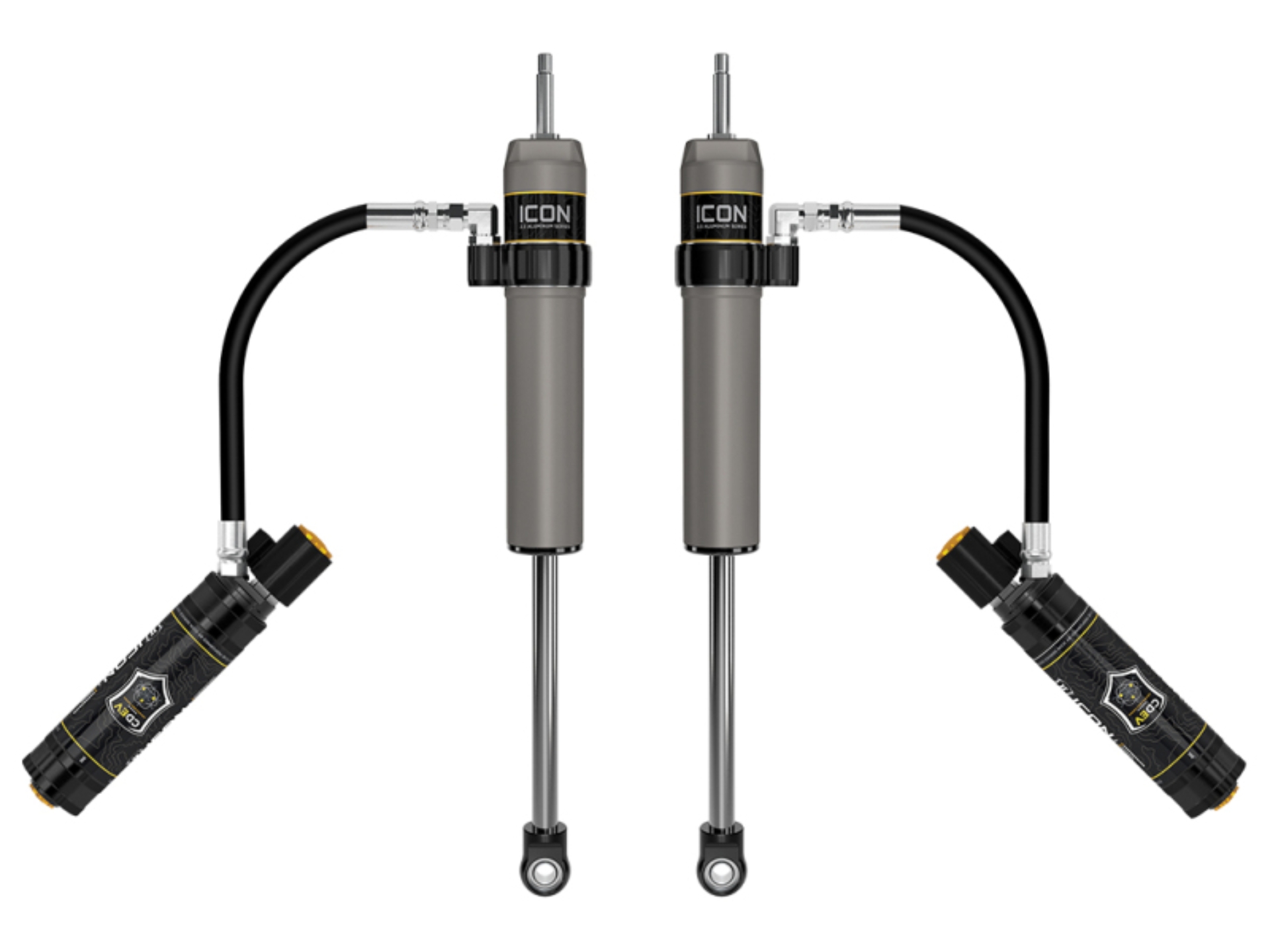 Picture of ICON 2025 Toyota 4Runner 2.5 Aluminum RR Series Rear Shock Absorbers w/ CDEV - 0-3in Lift
