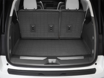 Picture of WeatherTech 20-25 Hyundai Telluride SeatBack Cargo Liners HP With Bumper Protector - Black