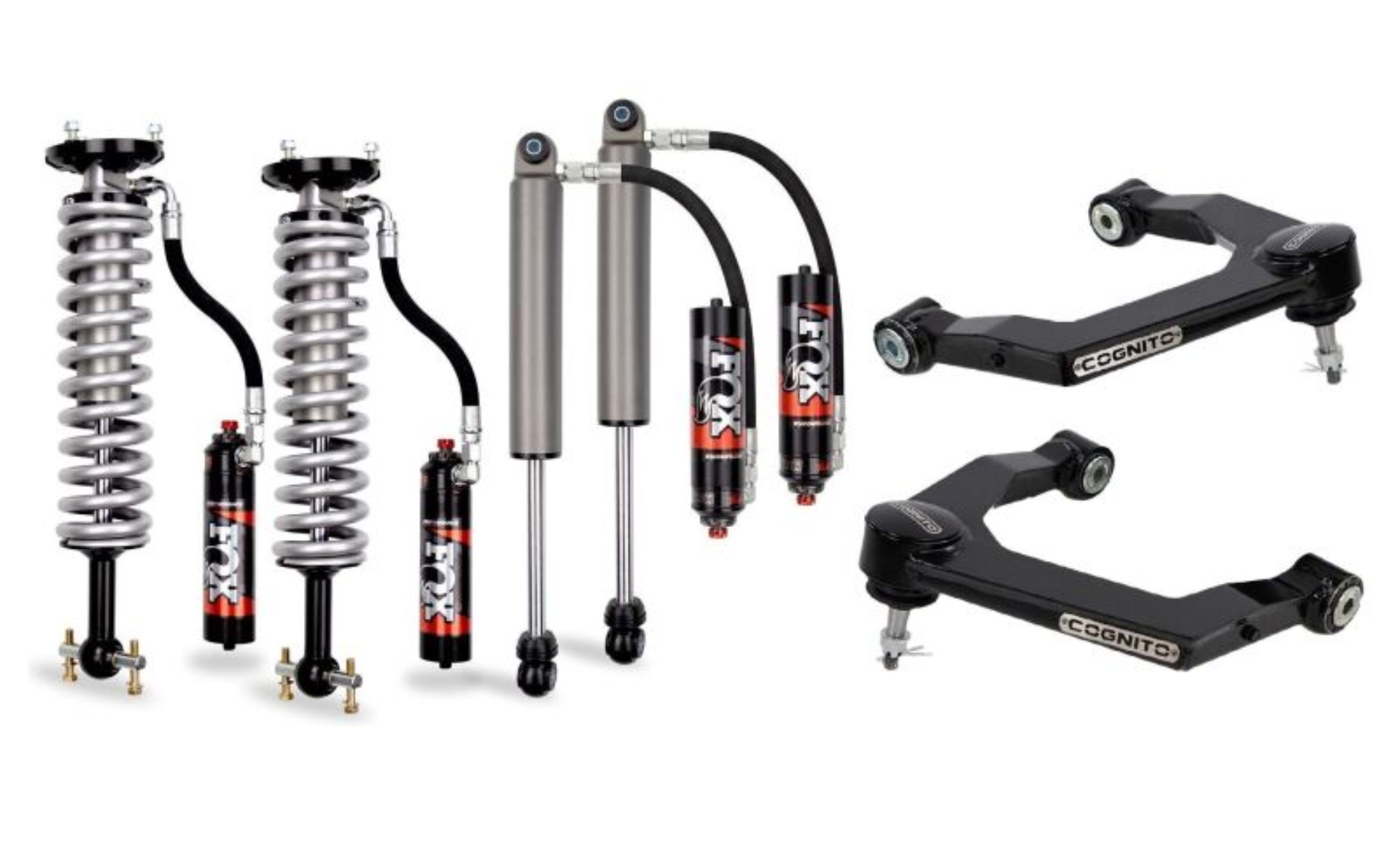 Picture of Cognito 19-25 Chevy/GMC Silv/Sierra 1500 1in Elite Leveling Kit w/ Fox 2.5 Elite Perf Shocks