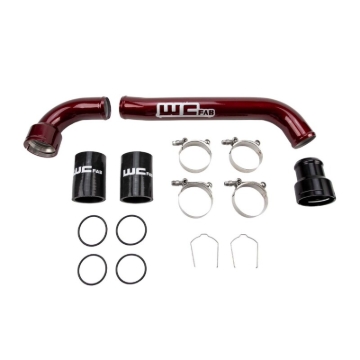 Picture of Wehrli 17-25 6.7L Power Stroke Upper Coolant Pipe Kit - WCFab Red