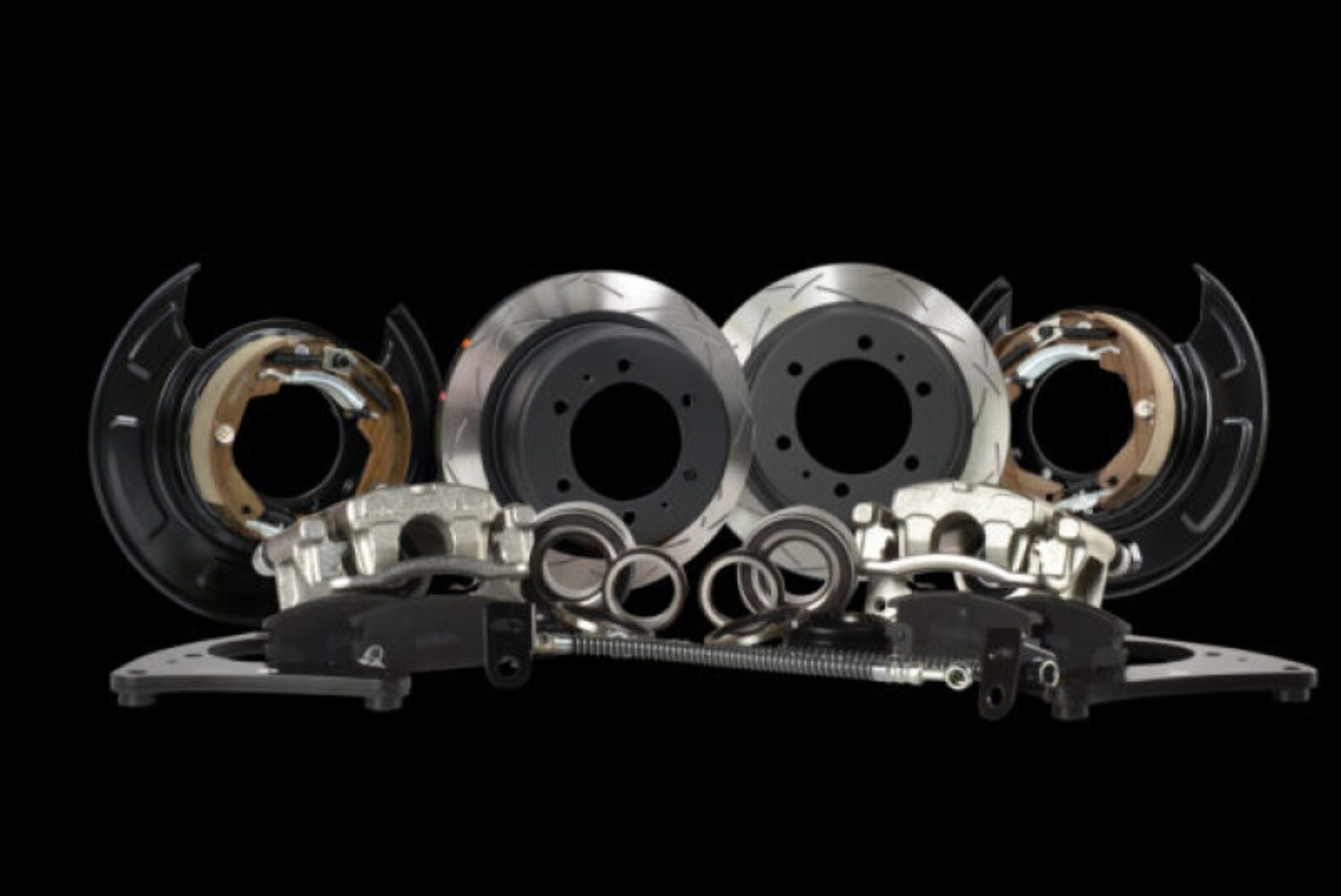 Picture of DBA 2015+ Toyota Hilux Rear Upgrade Performance Drum to Disc Conversion Kit